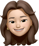 Memoji de Erika Pinedo con amplia sonrisa, representando tecnología