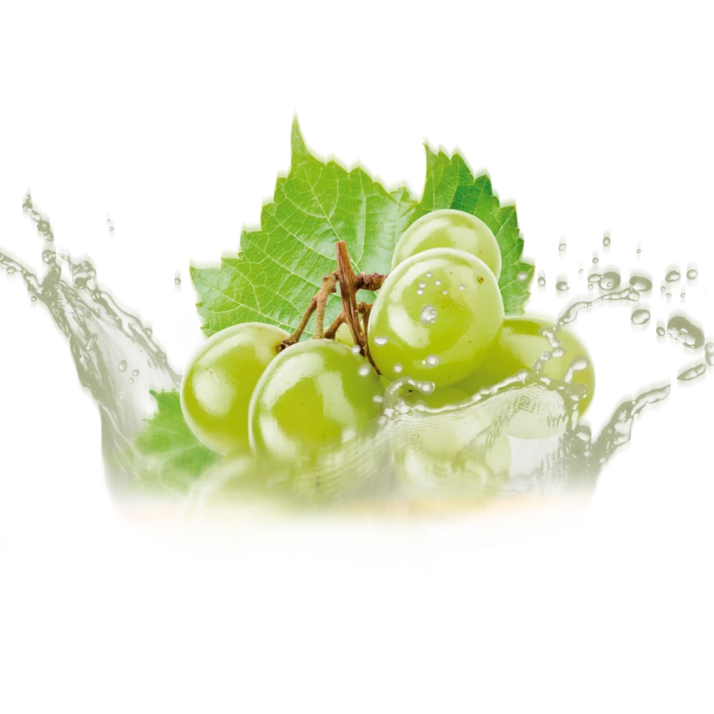 Uvas con splash de jugo, sabor uva de Aquarius.